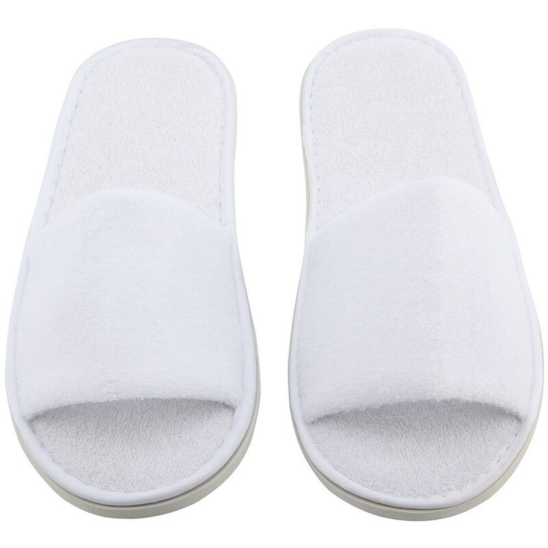5/10/20 Pair Disposable Slippers spa hotel guest slippers open toe towel indoor disposable slippers