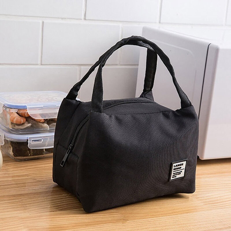 ポータブルランチバッグ 2020 新熱絶縁ランチクーラーバッグ弁当ポーチランチコンテナ学校食品保存袋