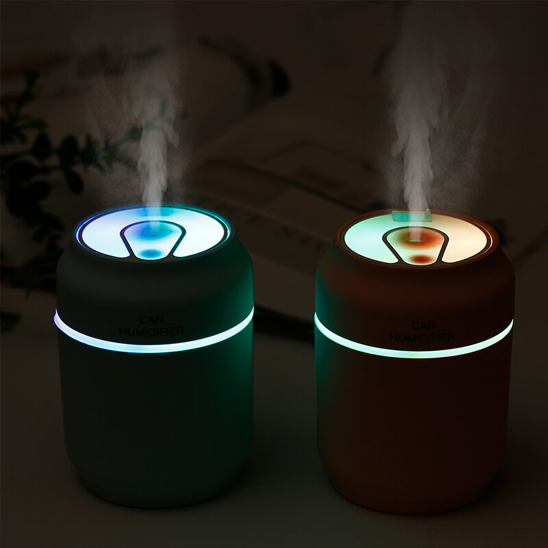 Free Shipping Air Humidifier Mini Ultrasonic USB Essential Oil Diffuser Car Purifier with LED Night Lamp USB Fan