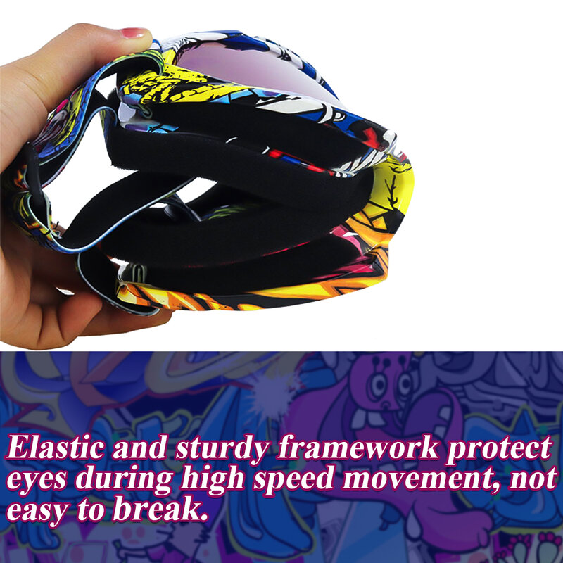 Eliteson occhiali da moto occhiali da Snowboard occhiali protettivi UV occhiali da equitazione ATV UTV maschere da ciclismo caschi da motocross