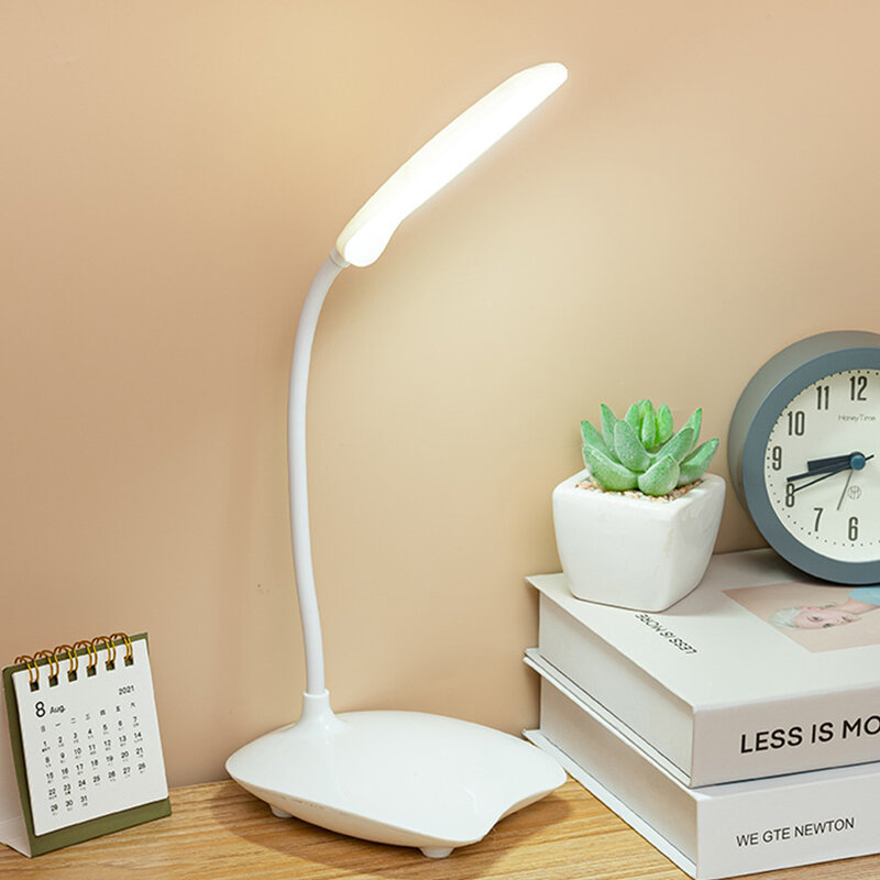 LED Table Lamp USB Rechargeable Desk Reading Light Foldable Rotatable Touch Table Lamp Night Light Touch Dimming Portable Lamp