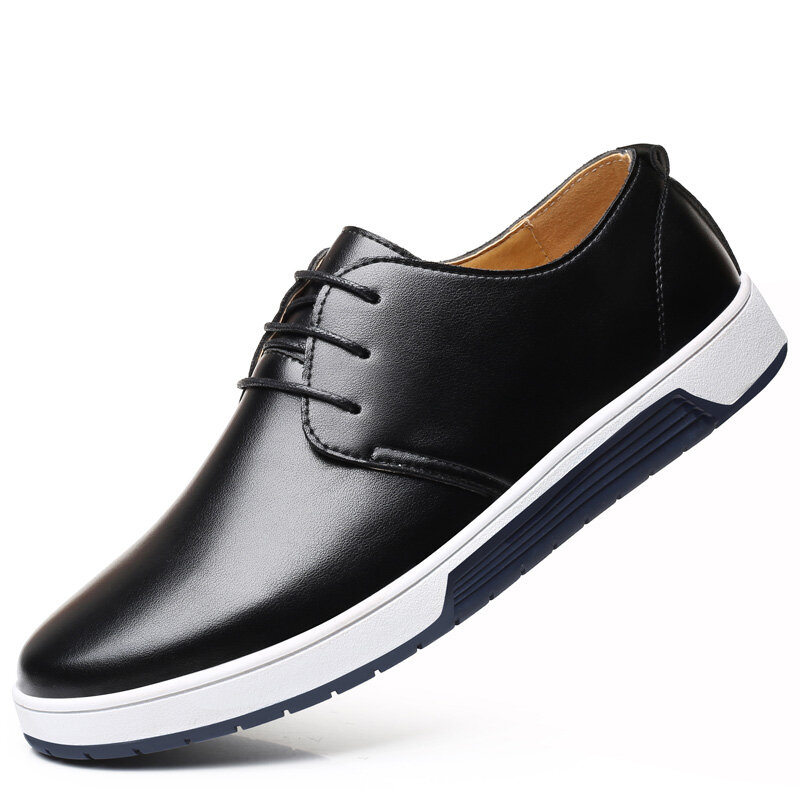 Zapatos informales de gran tamaño para hombre, zapatillas transpirables a la moda, color negro, gran oferta, para primavera y otoño
