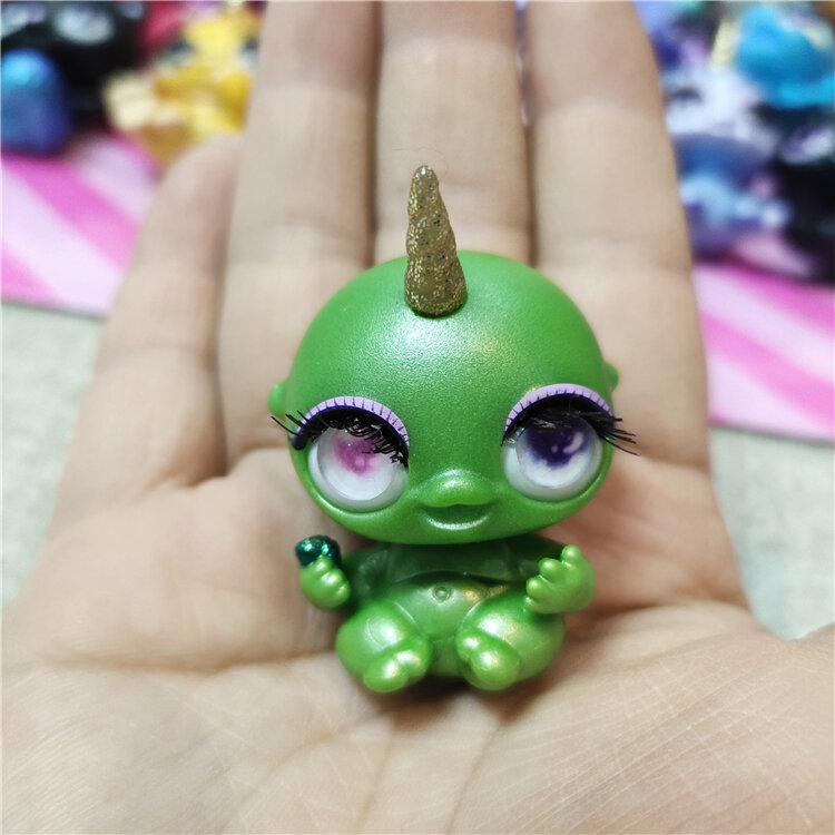 many kinds of poopsie cutie tooties lime Unicorn crystal clay figurines gift for children