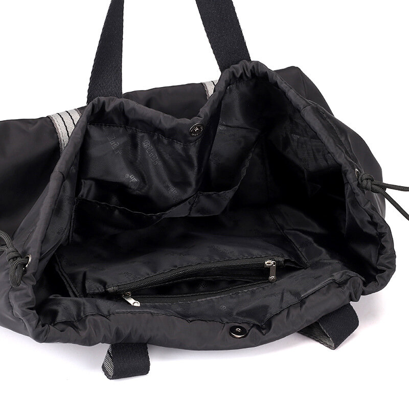 Nylonowe maty do jogi torby torba sportowa na siłownię plecak Sac De Sport Sport ramię sznurkiem Gymtas torebka dla kobiet plecak