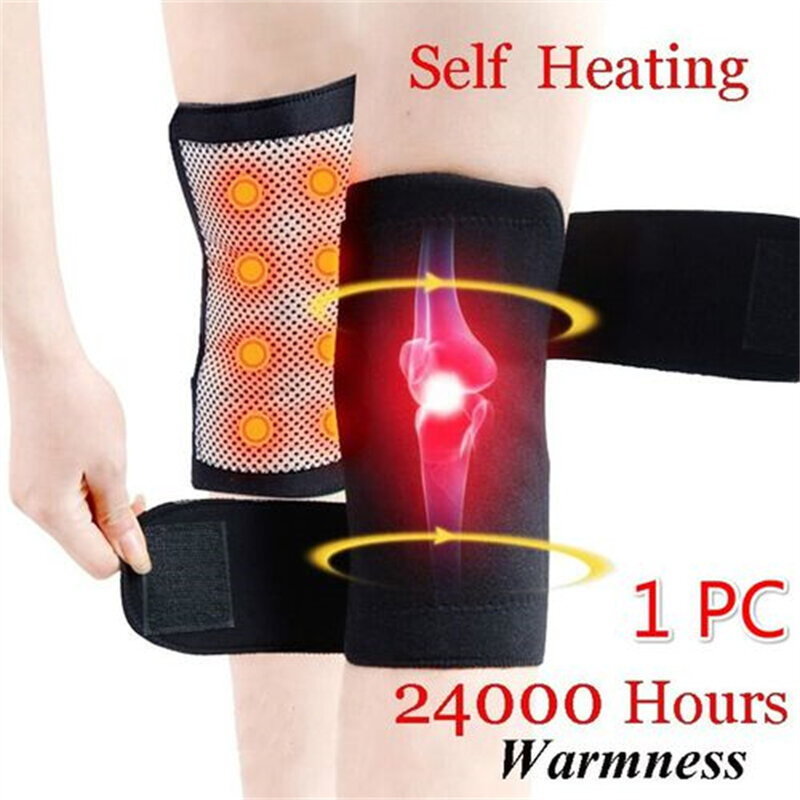 Self Heating Magnetic Knee Brace Support Pad Thermal Therapy Arthritis Protector