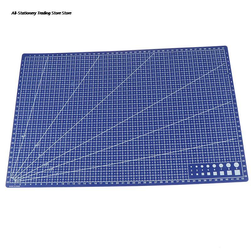 Tapete de Corte Rectangular de Pvc A3, herramienta de línea de rejilla de plástico, 45cm x 30cm, 1 ud., nuevo