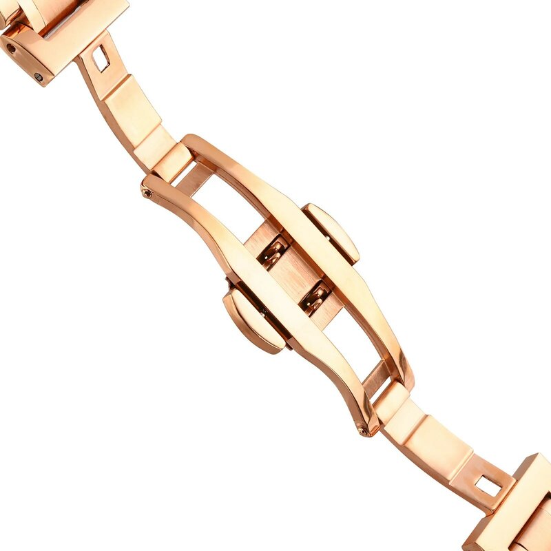 Marca SKMEI relojes de mujer de moda Casual señoras reloj de cuarzo pulsera Simple de oro rosa de acero inoxidable de lujo relojes de mujer