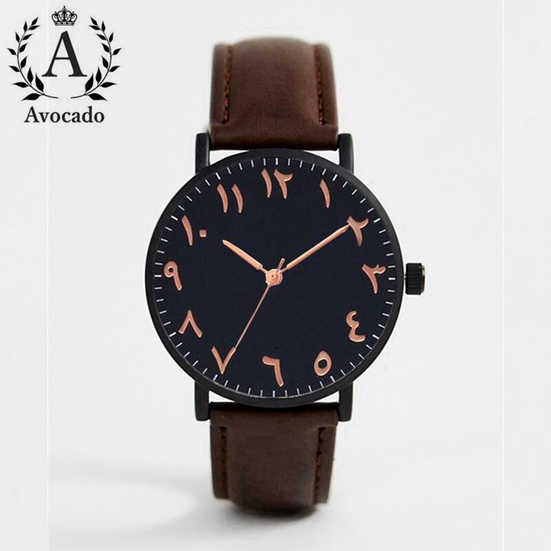 Арабские часы, модные женские Роскошные Кварцевые наручные часы с кожаным ремешком, золотые женские наручные часы, женские черные часы