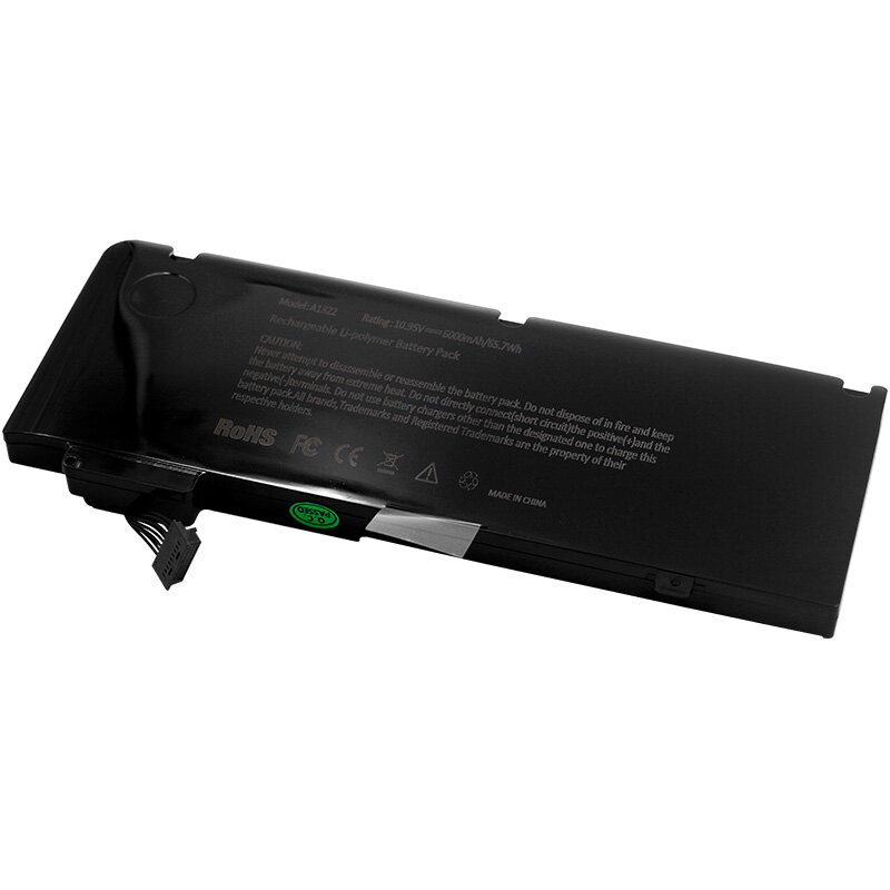 ApexWay 6000mAh 65.7Wh A1322 New laptop battery for apple macbook pro 13 "a1278 mid 2009 2010 2011 2012 mb990ll / a, mb991ll / a