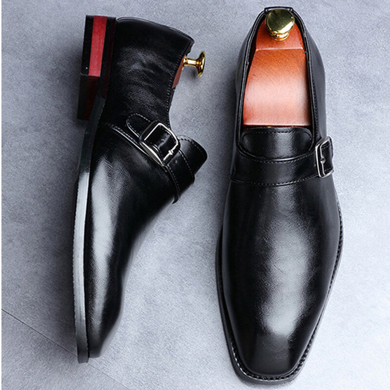 Maedef sapatos de couro masculino 2021 novo homem de negócios moda macio-sola antiderrapante respirável masculino casual calçado de escritório