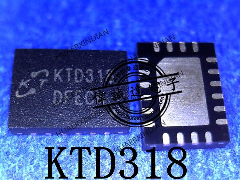KTD318ERK-TR Original KTD318 QFN20, 1 unidad, en Stock, imagen Real