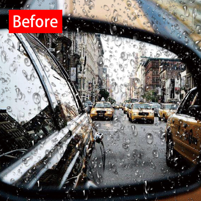 2 Buah/Pasang Film Pelindung Kaca Spion Mobil Film Anti Hujan Stiker Anti Kabut Aksesori Mobil Tahan Air Tahan Hujan