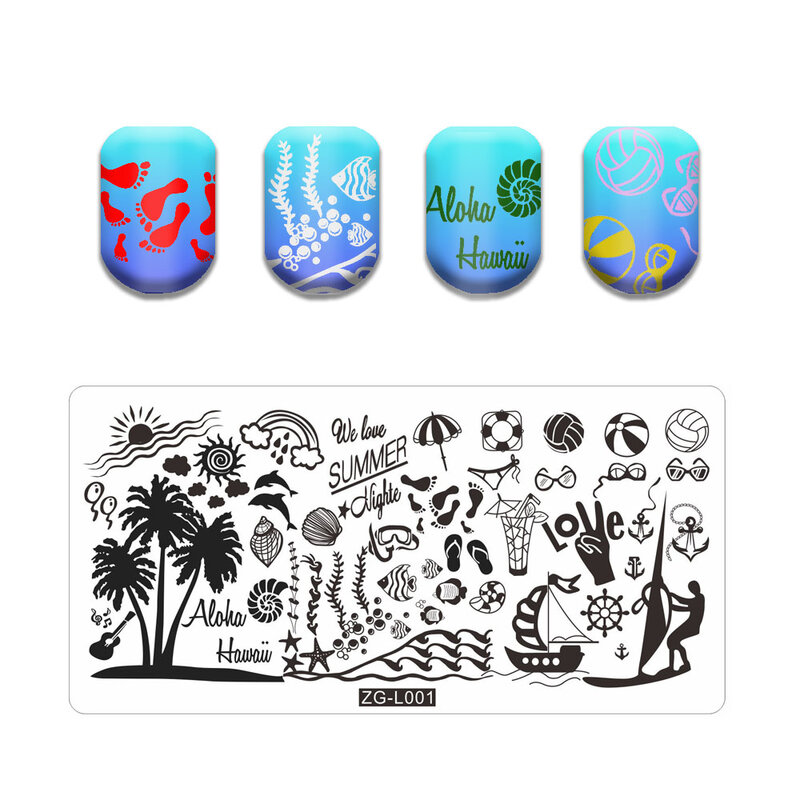Elegant Cats New Design Nail Art Stamping Style DIY Image Nail Stamping Plates Manicure Stencil Set For Nail Stamping