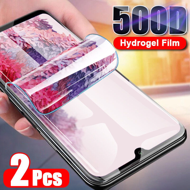 2 Buah Film Hidrogel untuk Samsung Galaxy S21 S20 Fe Ultra S10 S9 S8 Plus Pelindung Layar A51 A52 A71 A72 A50 A32 A31 A21S A20 A12