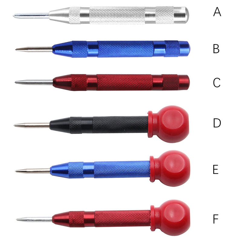 5 Inch Automatic Center Pin Punch Spring Loaded Marking Starting Holes Tool Wood Press Dent Woodwork Tool Drill Bit