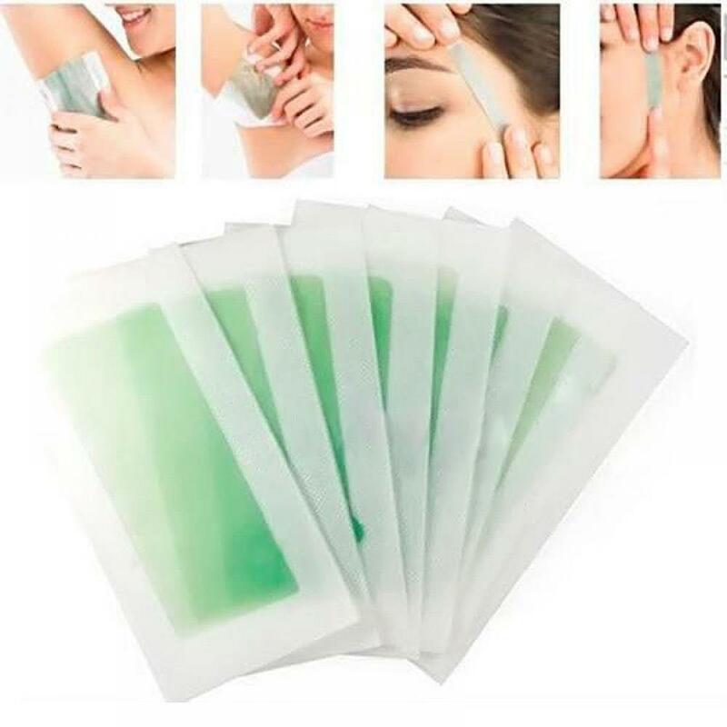 Removedor de pelos profissional de 5 verdes de cera fria depilatório ferramentas de beleza para rosto/pernas/biquíni/braço/pescoço