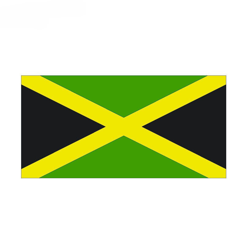 Autoadesivo impermeabile 13.7cm * 6.8cm del graffio della copertura dei ricambi auto della giamaica della bandiera del motociclo di CMCT