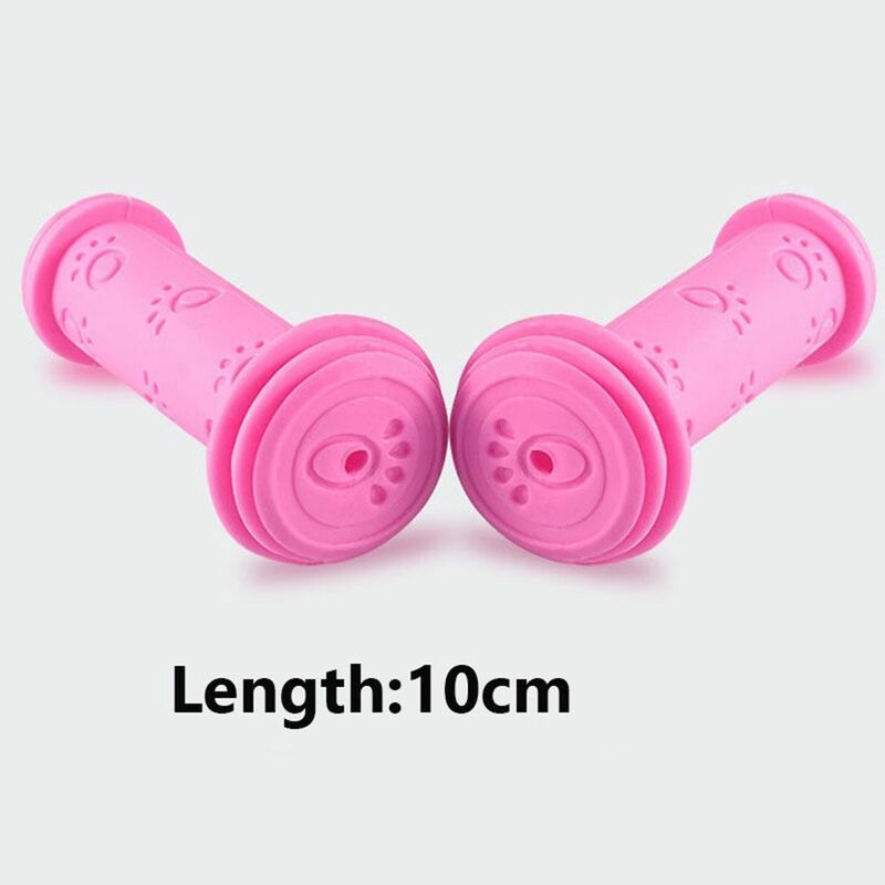 1Pair Rubber Grip Handle Handlebar Grips Colorful Blue Red Anti-skid Child Kids Bike Bicycle Tricycle Skateboard Scooter