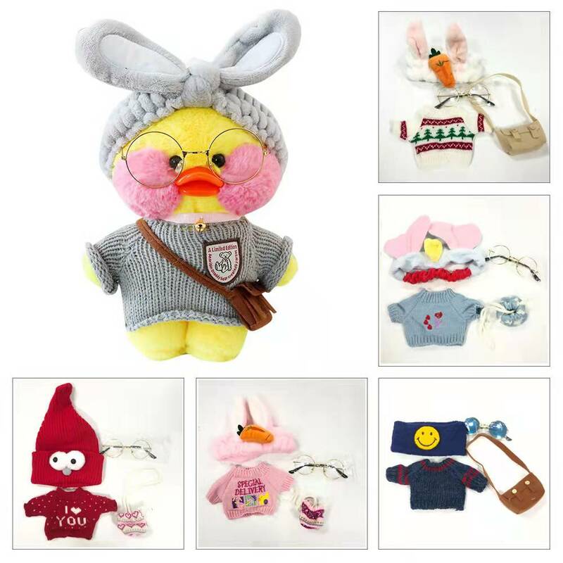 Lovely Cartoon LaLafanfan Cafe Duck Plush Toy 30cm Kawaii Duck Doll Soft Stuffed Animal Pillow Birthday Gift for Child Kids Girl