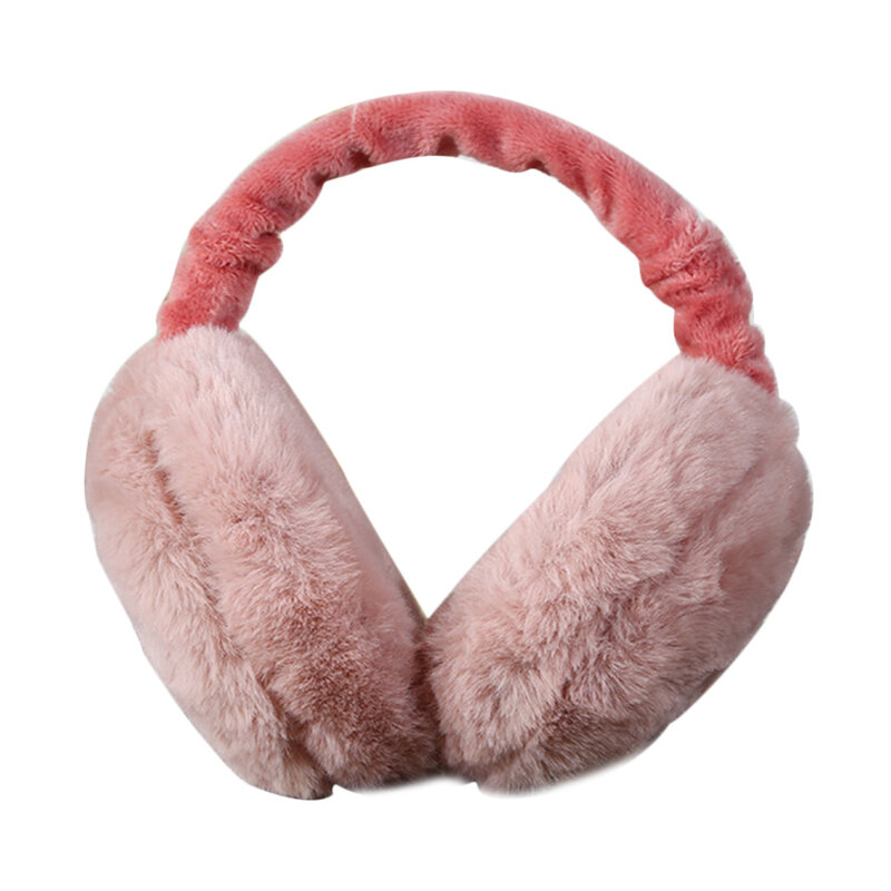 Las mujeres de invierno Earlap Protector diadema Imitación Piel de recubrimiento completo ajustable oreja caliente plegable orejeras
