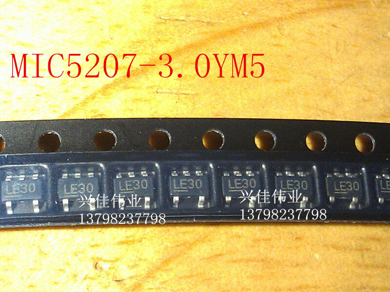 LDO originale 180MA3.0V SOT23-5 5pcs/ MIC5207-3.0YM5/BM5 LE30