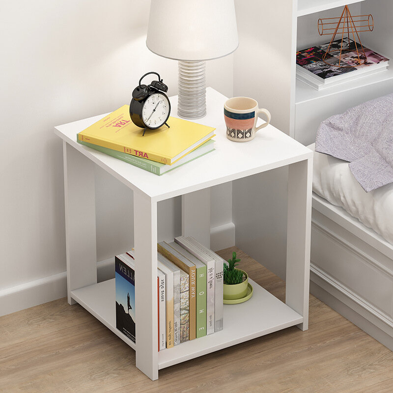 New Bedside Table Dormitory Storage Cabinet Simple Modern Solid Wood Color Economical Bedside Cabinet Nordic Bedroom Small Table
