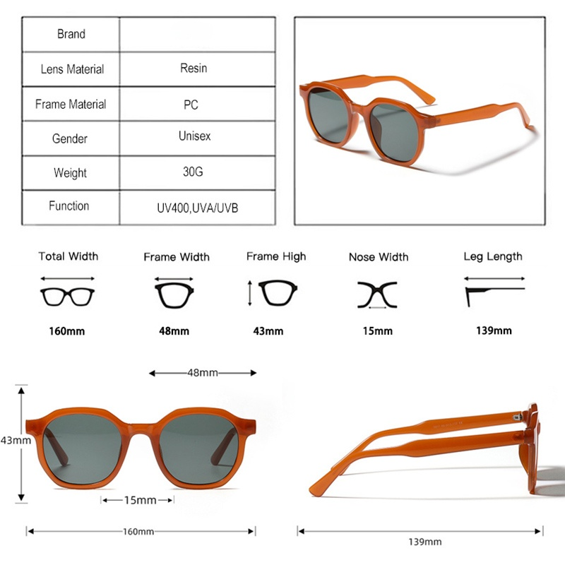 2021 موضة جديدة مربع النساء النظارات الشمسية إطار نظارات خمر تتجه واضح الشاي البيج نظارات الرجال ظلال UV400 نظارات شمسية
