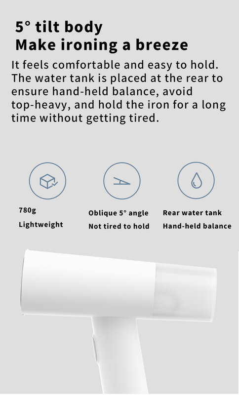 Xiaomi-plancha de Vapor Eléctrica para el hogar, minivaporizador portátil para quitar ácaros, planchado plano, generador de ropa