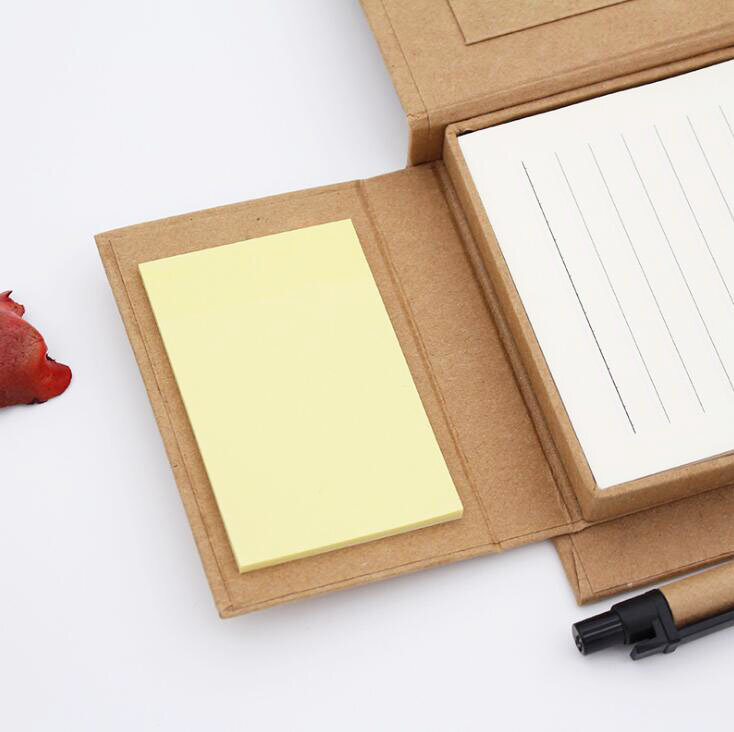 1PC สร้างสรรค์ Memo Pad ชุดกล่องปากกา Memo Pad สีบุ๊คมาร์คของขวัญชุดอุปกรณ์สำนักงาน (Ss-654)