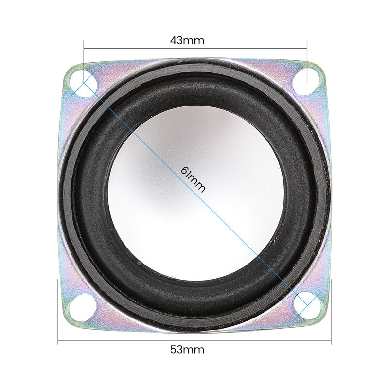 AIYIMA – Mini haut-parleur stéréo, 2 pièces, 2 pouces, 4ohm, 3W, gamme complète, Portable, accessoires de bricolage