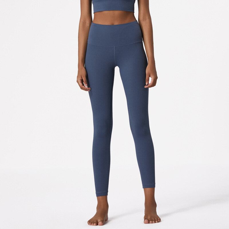 Nova atualização workout yoga aptidão leggings mulheres náilon nu correndo ginásio calças sem costura abdômen de cintura alta empurrar para cima calças esportivas