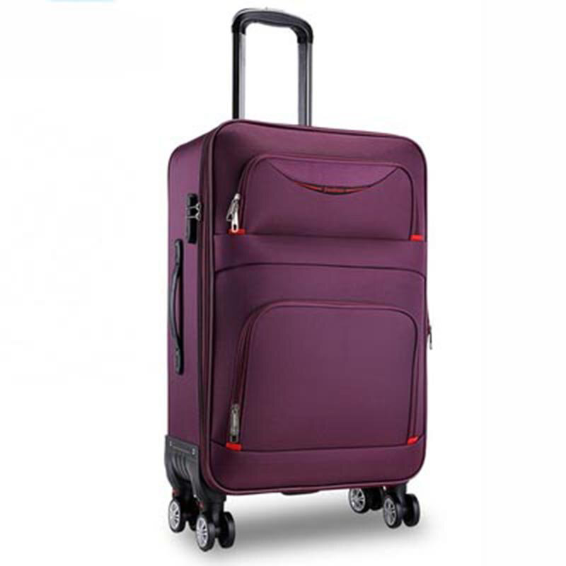 Высокое качество водонепроницаемый Оксфорд скалка для багажа Спиннер для мужчин бизнес бренд чемодан колеса 20 дюймов кабина тележка высок...