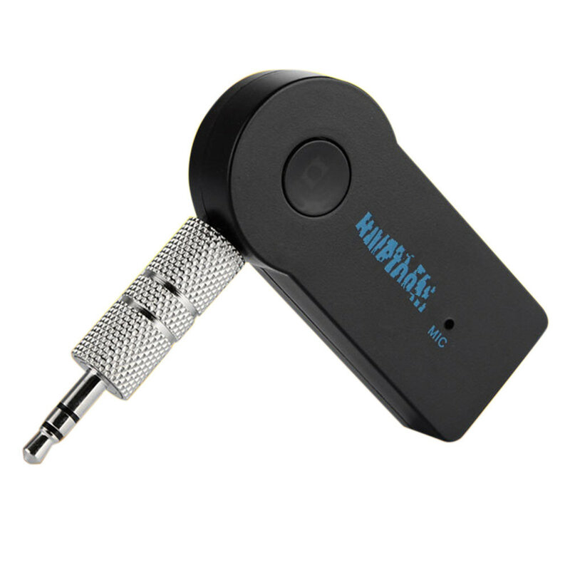 3.5mm AUX 무선 블루투스 호환 3.0 핸즈프리 통화 어댑터, 차량용 음악 수신기 (USB 케이블 포함)