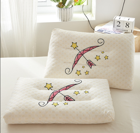 Ay tesco crianças travesseiro natural látex cama do bebê almofadas para dormir impressão dos desenhos animados crianças almofadas para 0-12