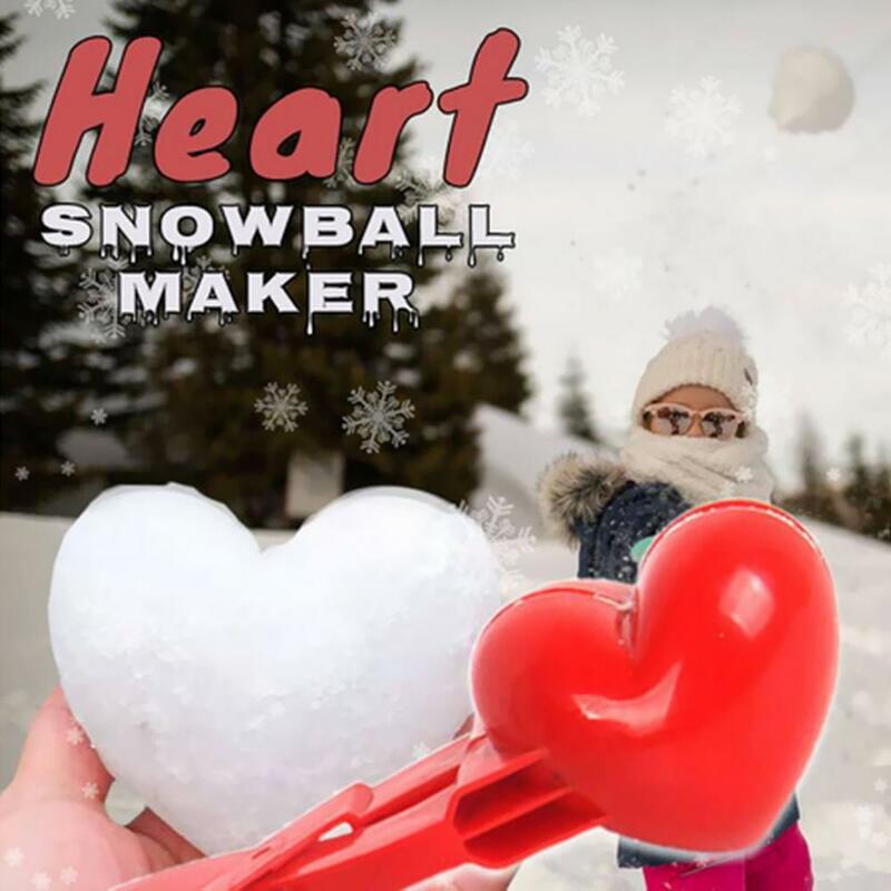 Fabricant de boules de neige en plastique, Clip de sécurité, canard de dessin animé, outil de moule de sable pour la neige, la lutte contre les boules de neige en plein air, sport amusant, livraison directe