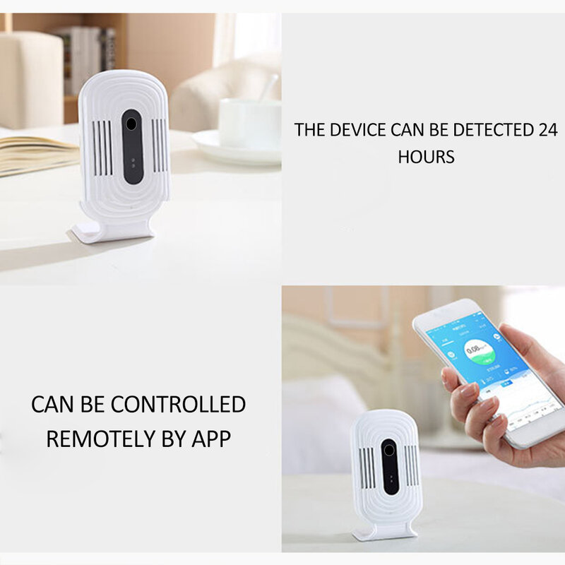 Monitor de calidad del aire HCHO, TVOC, Sensor de temperatura, portátil, inteligente, WIFI, para el hogar