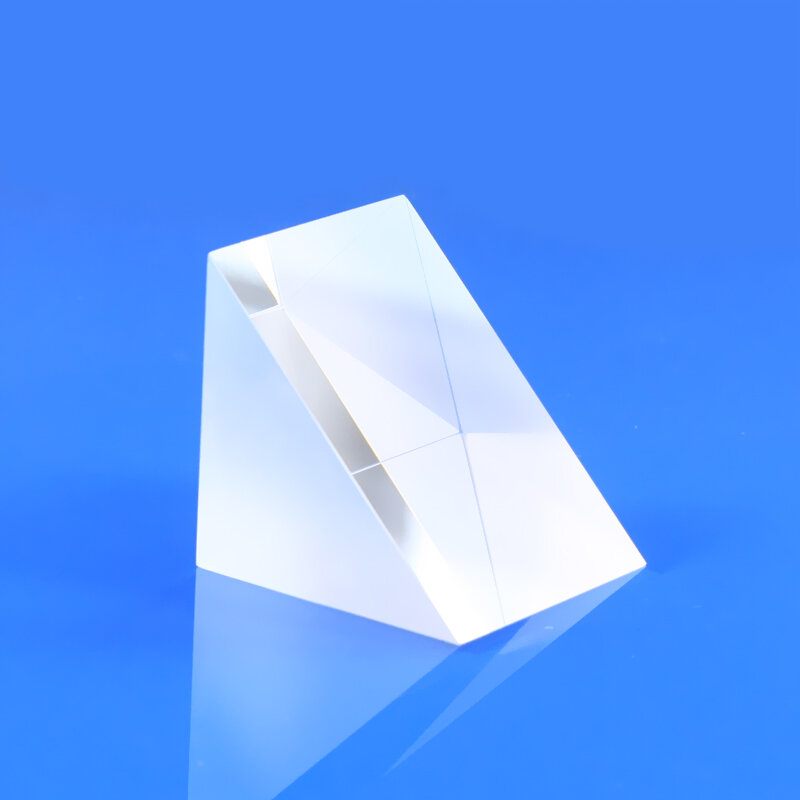 Optical Glass Right Angle Refraction 15x15x12MM Triangular Prism Right Angle External Refraction Prism Right Angle Prism Glass
