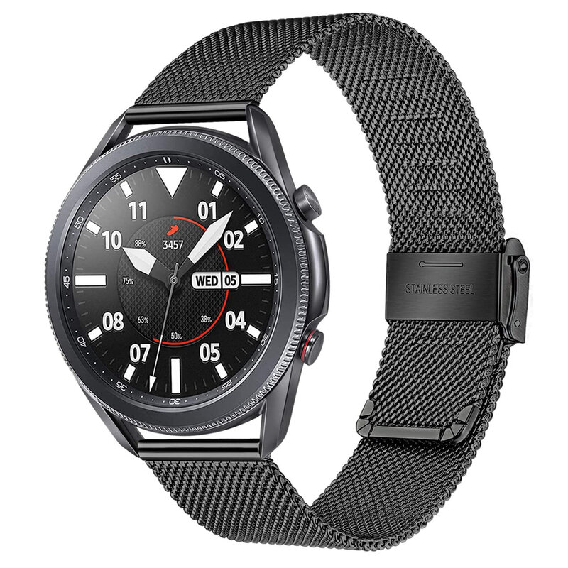 Ремешок из нержавеющей стали для Samsung Galaxy Watch 3 41 мм 45 мм, браслет-петля для Active2 40 мм 44 мм/Gear S3