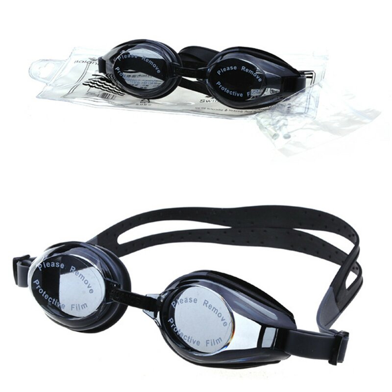 lentes profesionales para piscina de agua color negro Gafas de natación de silicona antiniebla e impermeables para adultos y adolescentes 
