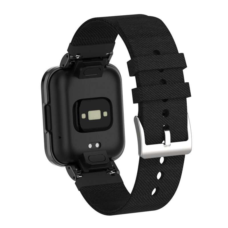 Tali Nilon untuk Xiaomi Redmi Jam Tangan 2/2 Lite Gelang Kanvas Olahraga Gelang Jam dengan Casing Logam untuk Redmi Jam Tangan 2 Lite Aksesori