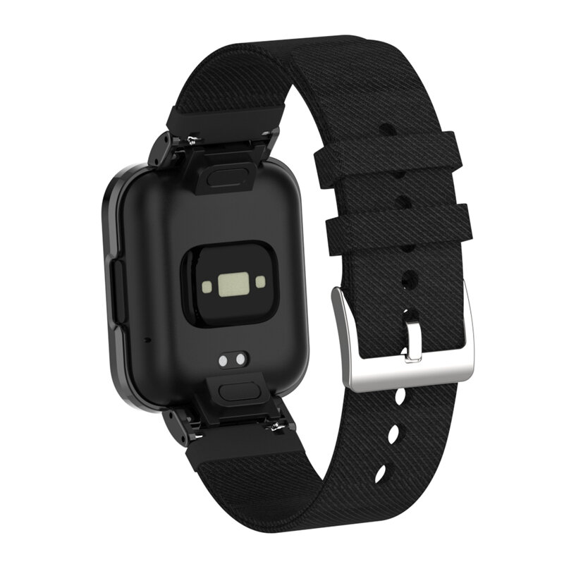 Bracelet en Nylon pour montre connectée Xiaomi Redmi Watch 2, Bracelet de Sport en toile avec étui en métal, accessoire