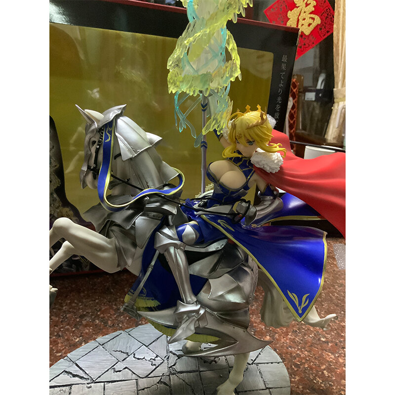 Hentai anime fate/grand order arturia pendragon lancer 45cm pvc figura de ação menina bonita anime figura sexy coleção modelo