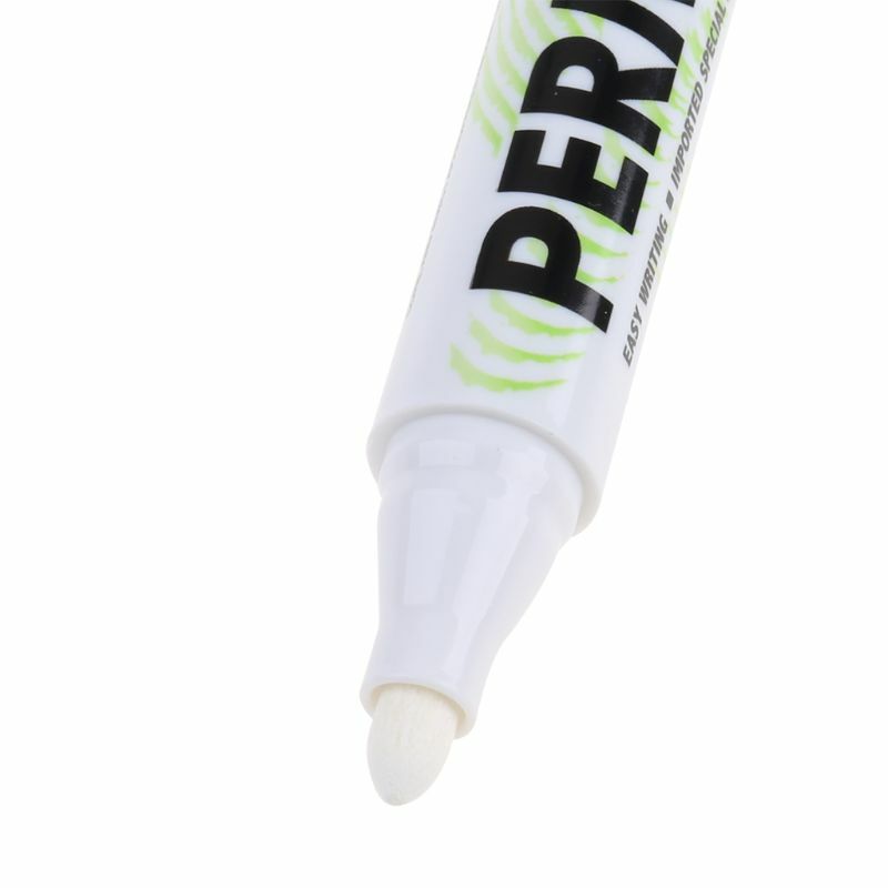 Bianco Penna di Indicatore a Base di Olio Pneumatico Auto Pennarello Impermeabile Vernice Graffiti Penna di plastica marcatore logstics pennarello