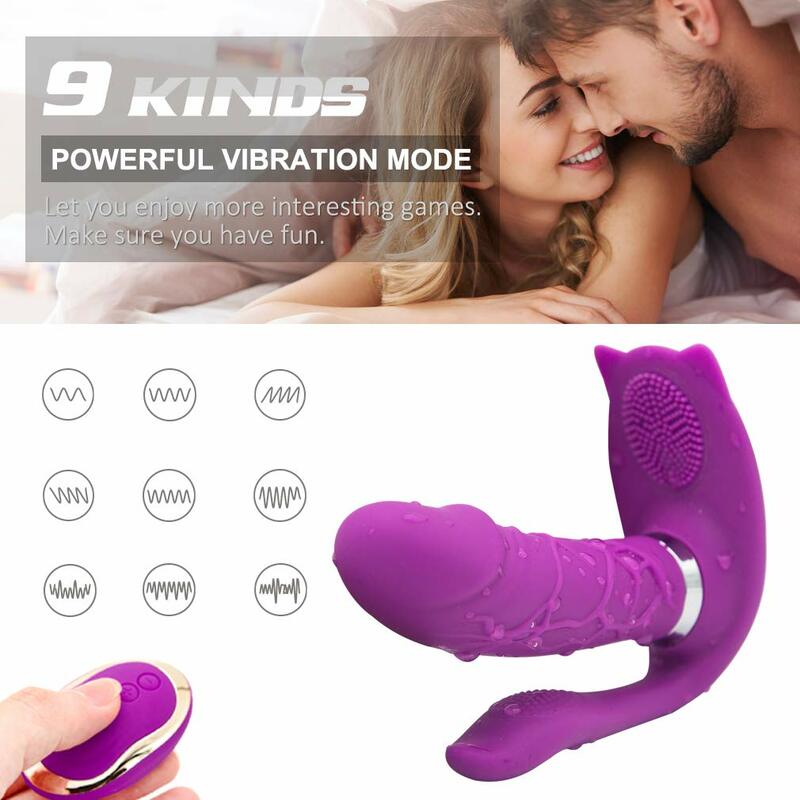 Секс-игрушки для женщин носимые с подогревом вибратор женский вибратор белье с бабочками Мощный вибратор Клитор Анальный фаллоимитатор,