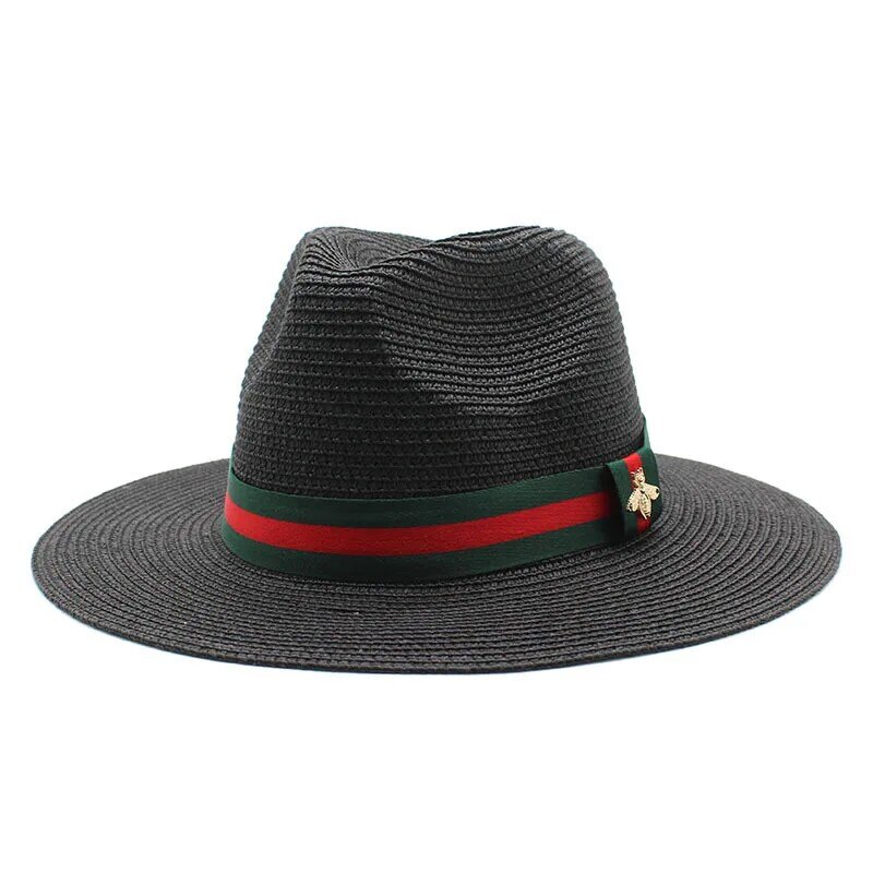 男性と女性のためのカジュアルなデザインの日よけ帽,エレガントな帽子,ビーチハット,パナマスタイル,屋外,夏