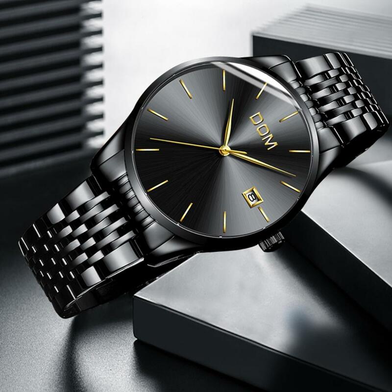 DOM Fashion Men Watches Top Brand Luxury Quartz Watch Men Casual Simple Steel Waterproof Sport Watch Relogio Masculino M-11BK-1M