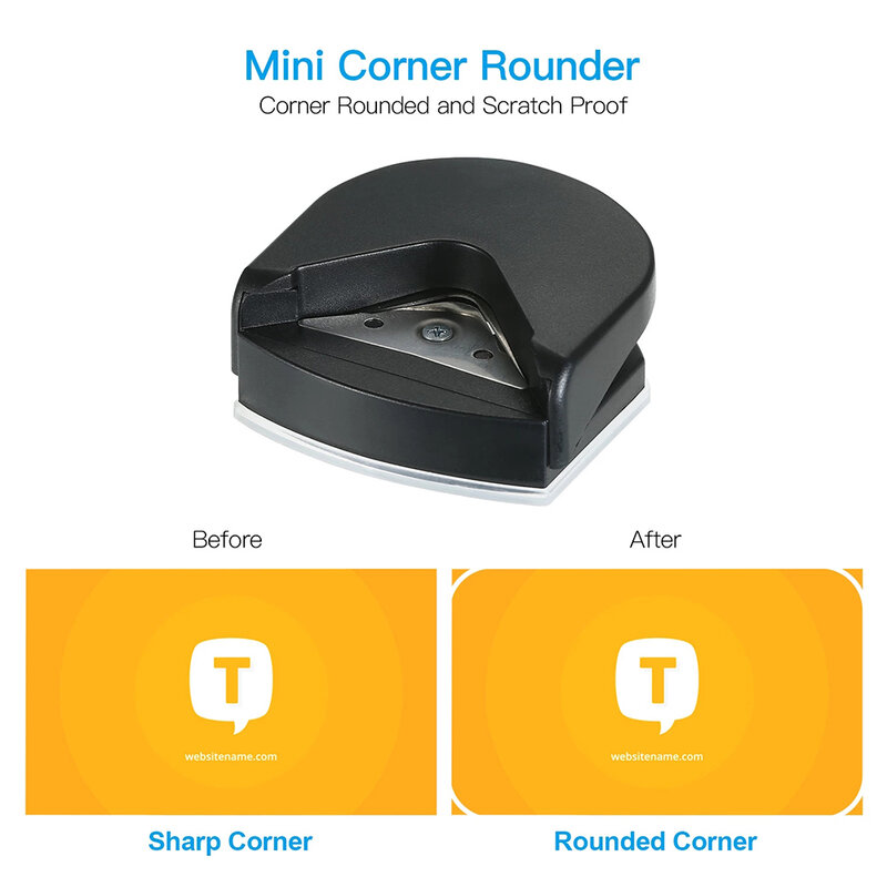 Mini Corner Rounder ตัดรัศมี4Mm Photo กระดาษการ์ดหัตถกรรมพลาสติกเครื่องตัดมุม Punch ขนาดเล็กกลมตัดเครื่องมือ