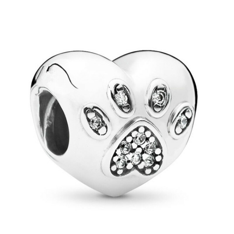 2021 neue Silber Farbe Glück Katze Lion Sicherheit Kette Hund Eule Bead Fit Pandora Charms Armband DIY Frauen Original Perlen schmuck