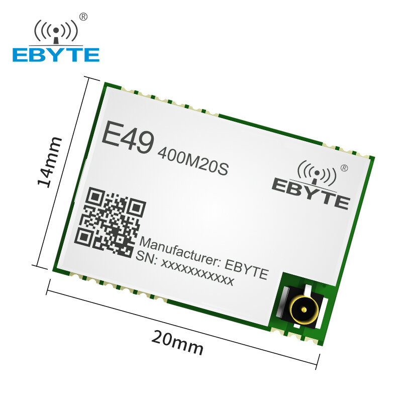 E49-400M20S-Módulo de transmisión de datos inalámbrica, Chip CMT2300A, 433MHz, 20dBm, económico, de largo alcance, EBYTE