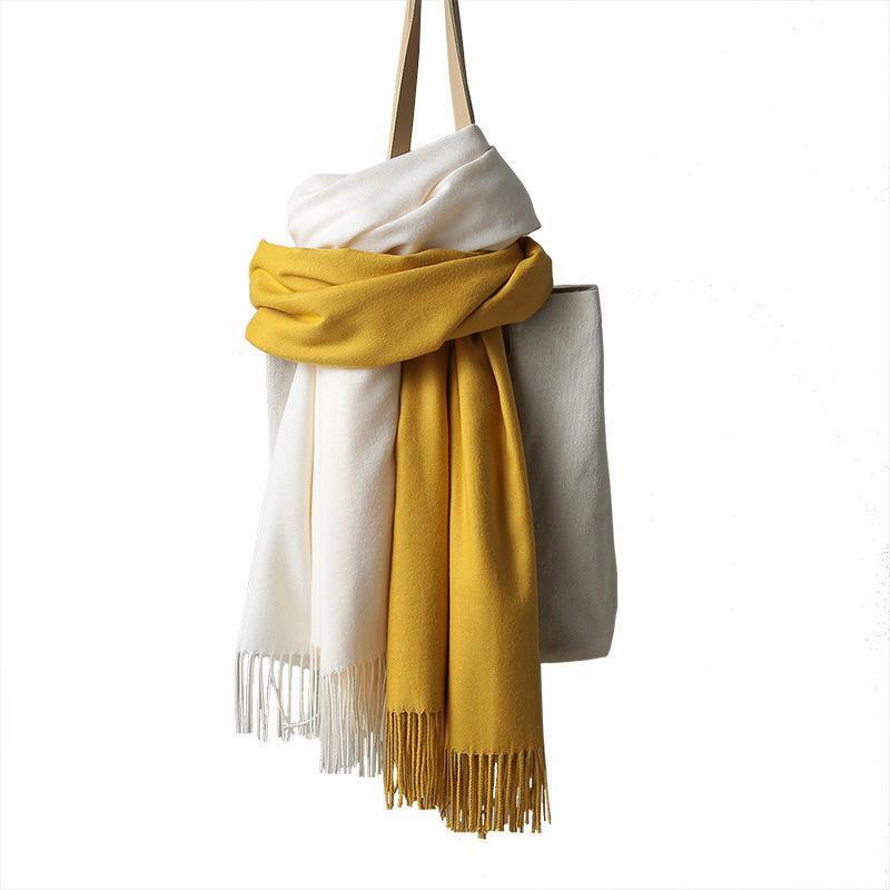 Bufandas de Cachemira de Color con borla para dama primavera otoño fina bufanda larga de alta calidad chal para mujer Venta caliente bufanda de hombre para mujer sólido